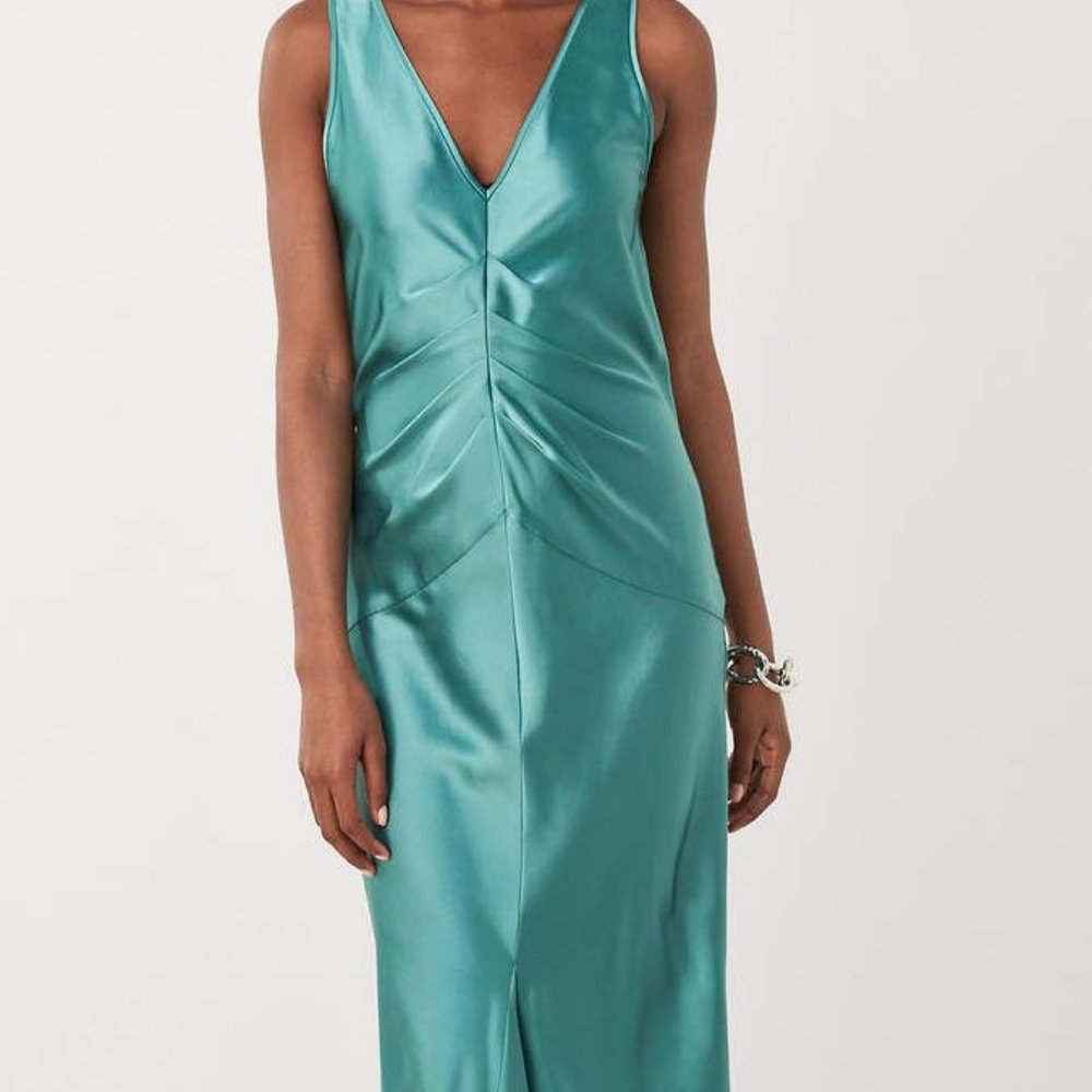 Diane Avon Furstenberg Seraphina Sodt Ruched midi dress